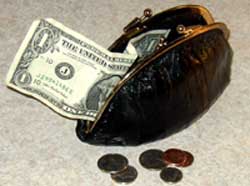 photo of a money purse